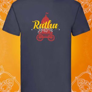 Ratha Yātrā férfi póló - Szekér minta