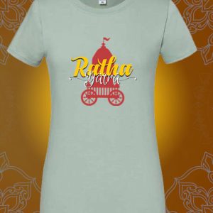 Ratha Yātrā női póló - Szekér minta